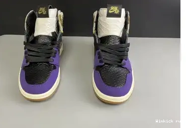 HIGH JORDAN GOLD BLACK PURPLE OG “MAMBA”  AIR 1 UNION X 0430
